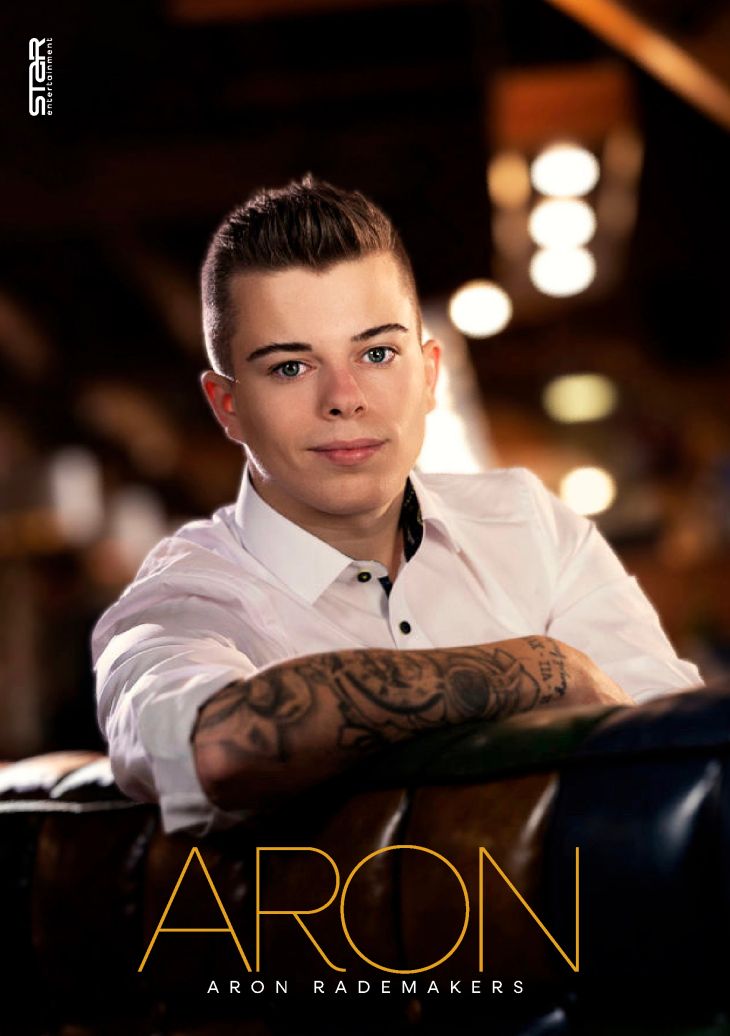 Aron Rademakers tekent bij Star Entertainment & voortaan op het podium als ARON. Aron Rademakers tekent bij Star Entertainment & voortaan op het podium als ARON.